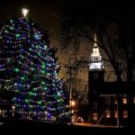 Holidays on Main tree lighting next to church